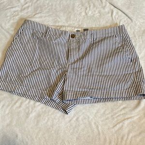 Blue and white stripe shirts